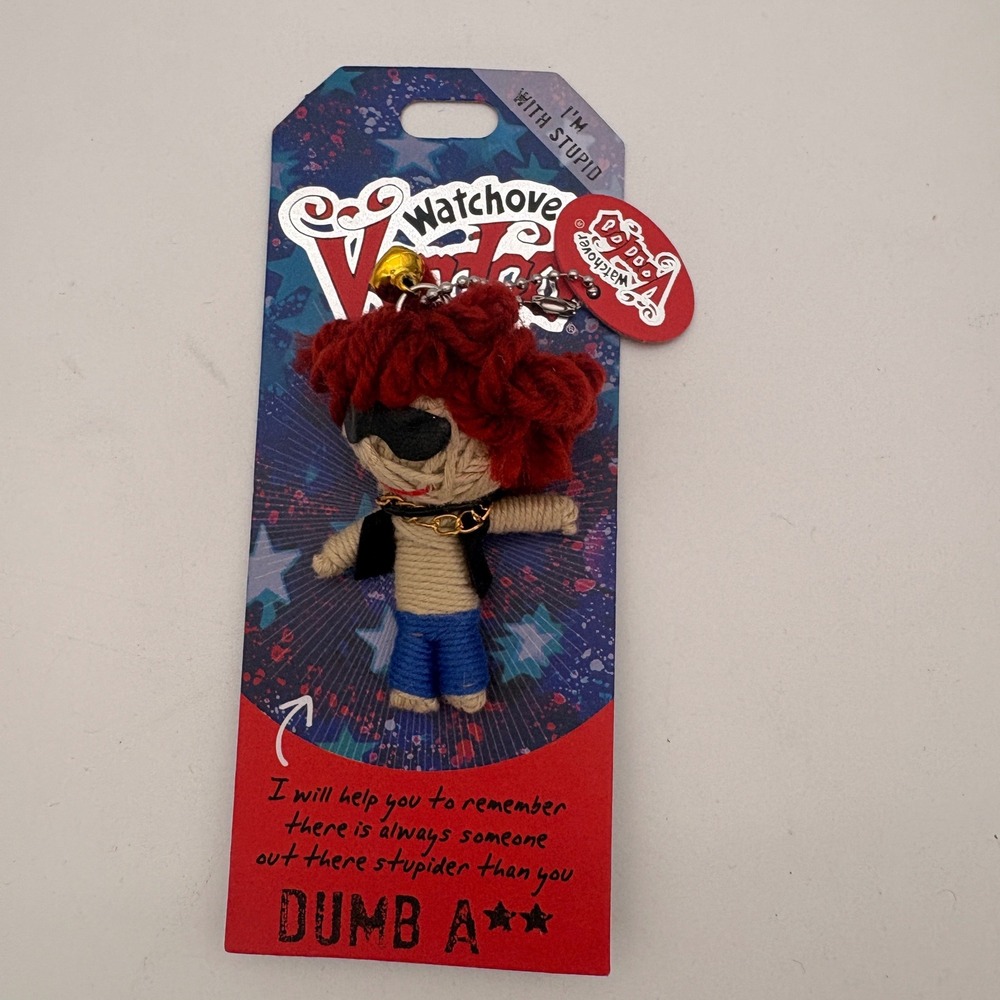 Watchover Voodoo Dumb A** String Doll Keychain Ref 190 Red Hair Novelty‎ Mascot